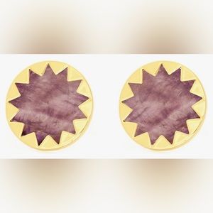 House of Harlow 1960 Amethyst Sunburst Stud Earrings